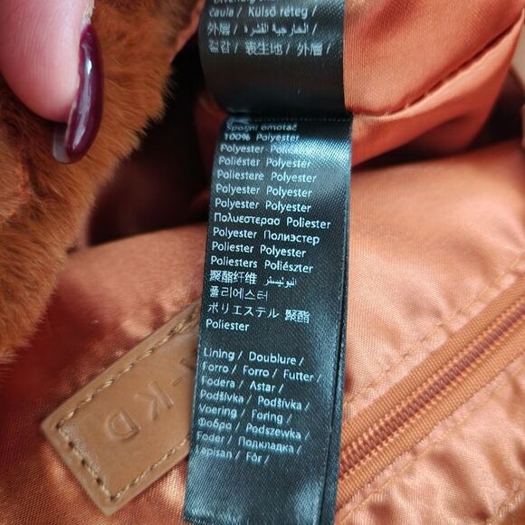 NA-KD Brown Furry Mini Tote Faux Fur Brand New with Tags - Picture 11 of 13